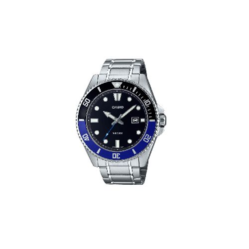 Reloj Casio Análogo Estándar Plateado Hombre-MDV-107D-1A2VDF | Comsucre Online