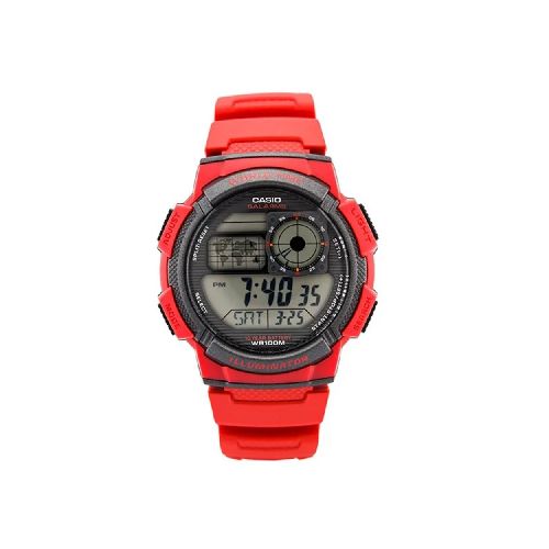 Reloj Casio Sporty Digital Rojo Hombre-AE-1000W-4AVDF | Comsucre Online