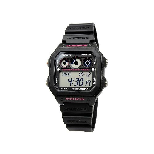 Reloj Casio Sporty Digital Negro Hombre-AE-1300WH-1A2VDF | Comsucre Online