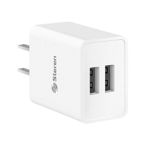 Compra - Steren Accesorios Celular Cargador USB DOBLE ELI-713 | Blanco - Compra en Marcimex.com