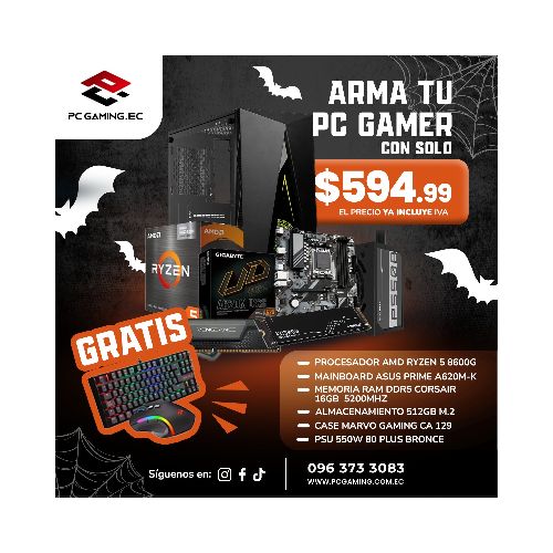 PC GAMER AMD RYZEN 5 8600G - PC Gaming Ecuador