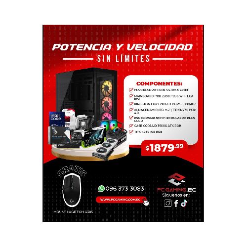 PC PROMO ULTRA 5 245KF + RTX 4060 8GB - PC Gaming Ecuador