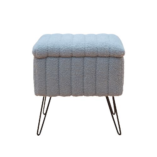 Puff Rectangular + Baul  Cora | Gris - El Bosque Muebles - El Bosque Muebles - Diseño | Precio | Garantía - Tienda en línea