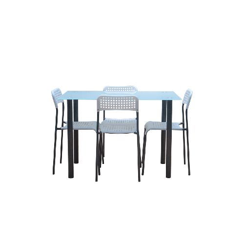 Juego de Comedor Ketel | Bi Color Blanco/Gris - El Bosque Muebles - El Bosque Muebles - Diseño | Precio | Garantía - Tienda en línea