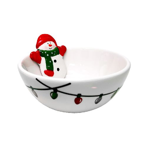 Bowl Navidad Snowman | Blanco - El Bosque Muebles - El Bosque Muebles - Diseño | Precio | Garantía - Tienda en línea