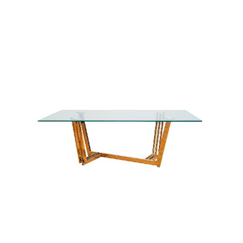 Mesa De Centro Nina| Bi Color Vidrio/Dorado - El Bosque Muebles - El Bosque Muebles - Diseño | Precio | Garantía - Tienda en línea