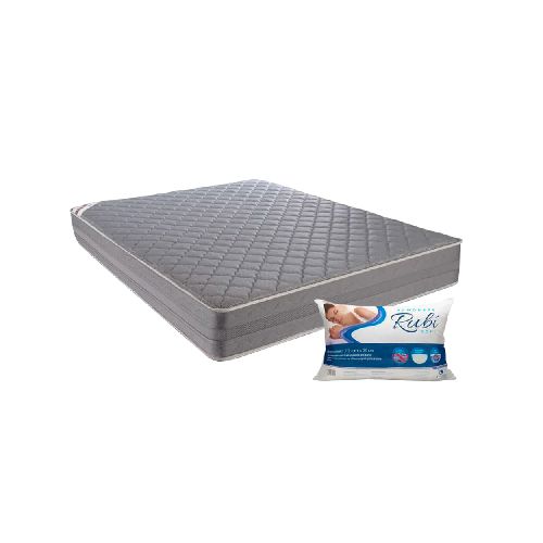 Colchón Continental de Lujo GR Full + Almohada Rubí Gris - El Bosque Muebles - Diseño | Precio | Garantía - Tienda en línea