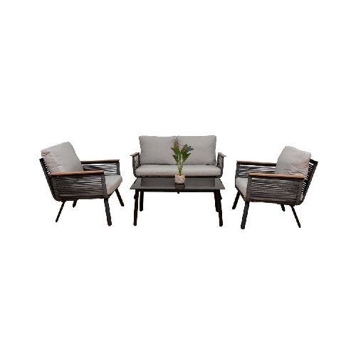 Set de Exterior Serena + Mesa de Centro | Gris Combinado - El Bosque Muebles - Diseño | Precio | Garantía - Tienda en línea