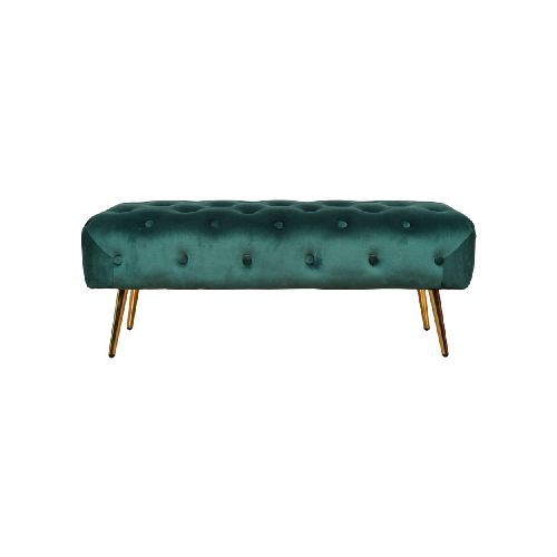 Puff Rectangular Capitoneado Ivy|Verde - El Bosque Muebles - El Bosque Muebles - Diseño | Precio | Garantía - Tienda en línea