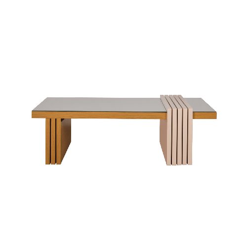 Mesa De Centro Luna | Bi Color Freijo /Off White - El Bosque - El Bosque Muebles - Diseño | Precio | Garantía - Tienda en línea