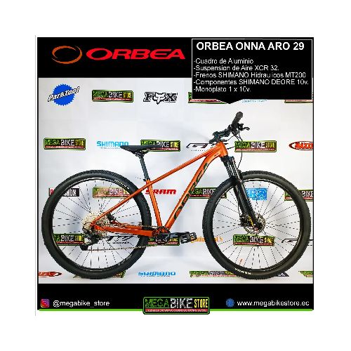 Bicicleta ORBEA ONNA 20 Aro 29 -Frenos Disco Hidráulico Shimano ,Suspensión de Aire, Monoplato  