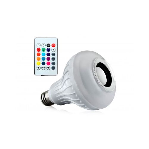 Foco parlante bluetooth multicolor LED - Novicompu, lo mismo pero mas barato