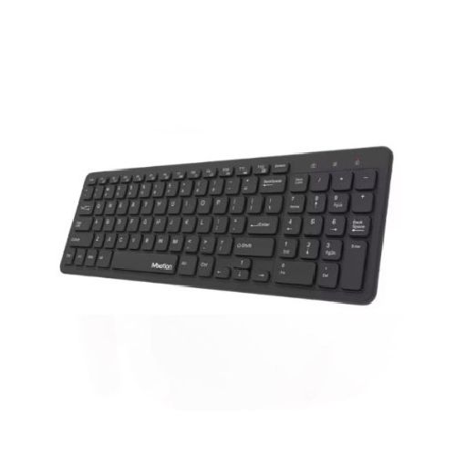 Teclado Inalámbrico WK410 – Ergonómico y Multimedia en Negro  