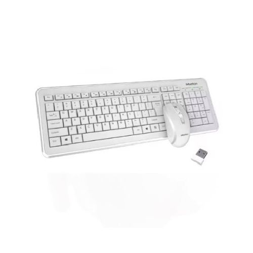 Combo Inalámbrico Blanco – Teclado + Mouse con Ajuste DPI  