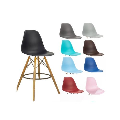 Taburete Eames-Tower: para Cocina y Comedor en Colores Modernos  