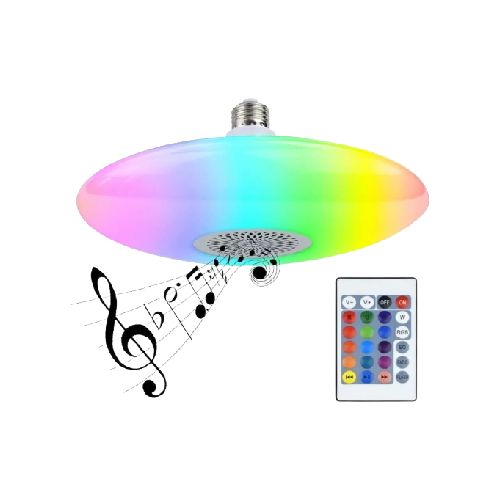 Foco Parlante Led Multicolor
  Rgb Bluetooth  