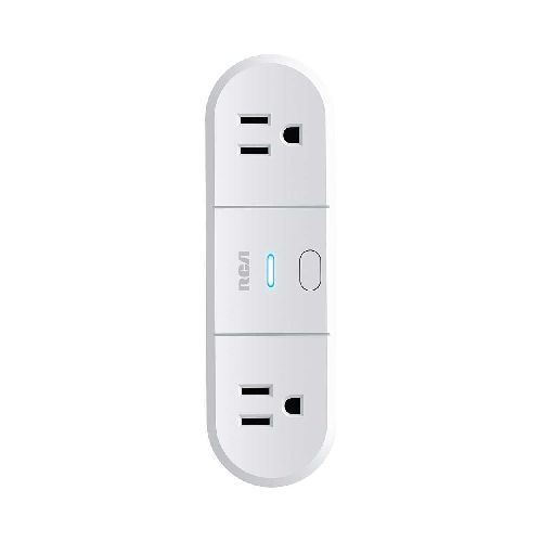 Enchufe Inteligente de Doble Salida RCA PLG125WH - Compatible con Alexa y Google - RC-PLG125WH - Maxitec