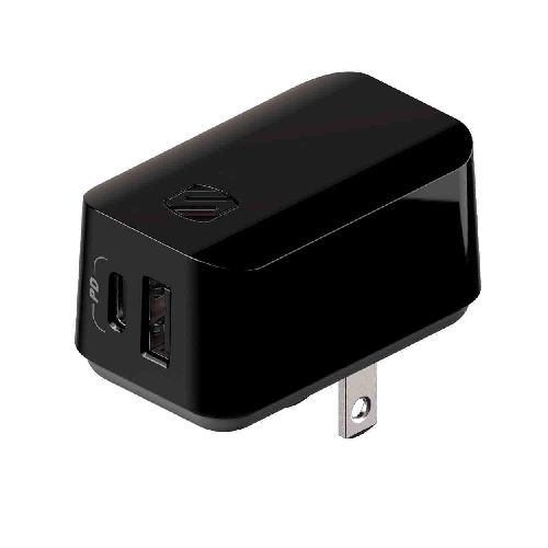 Cargador de pared PowerVolt doble USB-C y USB-A - HPDCA32-SP - Maxitec