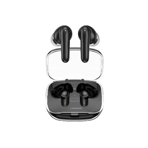 Auriculares Inalámbricos Transparentes USAMS TWS BE Serie BT 5.3 - Negros - BHUBE01 - Maxitec