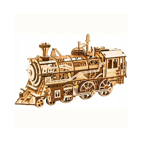 ROKR LK701 Locomotora Clásica Rompecabezas Puzzle 3D de Madera - LK701 - Maxitec