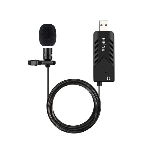 Micrófono de Solapa USB FIFINE K053: ¡Comunicación Nítida para tus Videollamadas y Grabaciones! - K053 - Maxitec