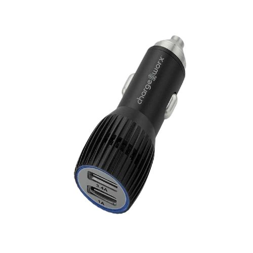 Cargador usb doble para auto 5v/ 3.4a - CHA-CX3086BK - Maxitec