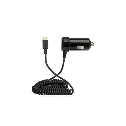 Cargador de auto Rápido EZC12 de 12W con Micro USB Reversible - Negro - EZC12 - Maxitec