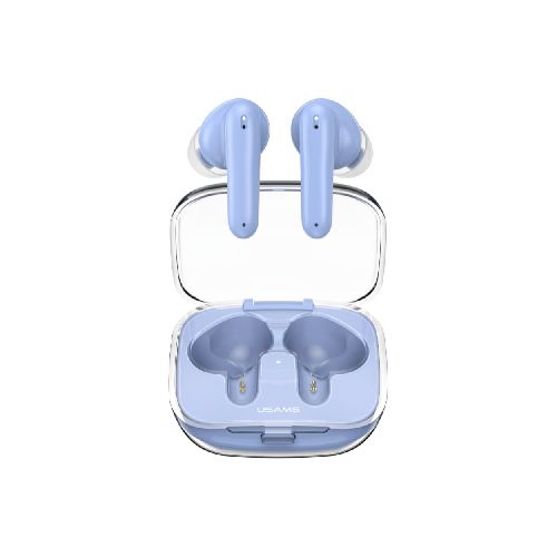 Auriculares Inalámbricos Transparentes USAMS TWS BE Serie BT 5.3 - Azules - BHUBE03 - Maxitec