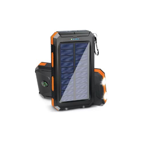 Power Bank Solar de 15.000 mAh con Carga Inalámbrica de 15W - CHA-CX6579BK - Maxitec