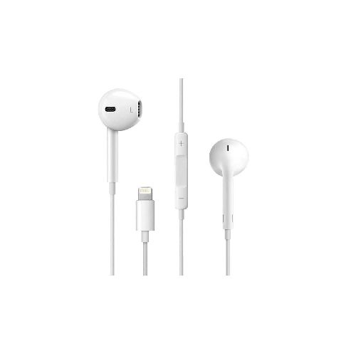 Earpods alámbricos con control remoto y micrófono con conector lightning - MMTN2AM/A - Maxitec