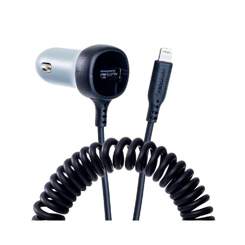 Cargador para auto con cable lightning - CC27-ACAPL25736 - Maxitec