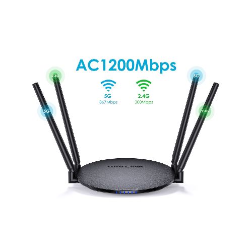 Router WiFi Dual-Banda Gigabit AC1200 Wavlink WN530HG3 con 4 Antenas de Alta Ganancia - WL-WN530HG3 - Maxitec