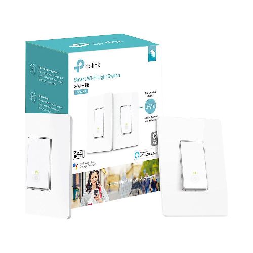 Interruptor Inteligente Luz x2 3 Way Smart Switch Wifi Tp-link HS210 KIT - GADGETSTORE.EC