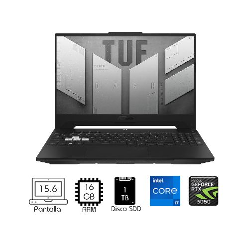 Laptop Asus Tuf F15 FX507ZC4 15.6″ 144Hz i7-12700H 16GB 1TB 3050 - GADGETSTORE.EC