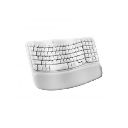 Teclado Logitech Ergonomico Wave Keys White  