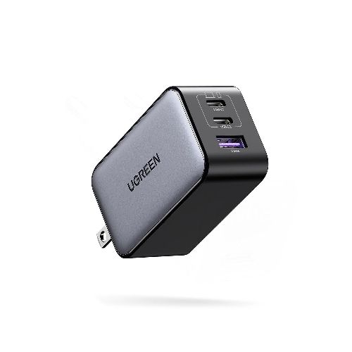 UGREEN 65W Cargador Nexode USB-C de 3 Puertos GaN