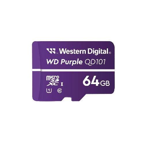 WD Purple 64GB Ultra Endurance Memoria microSD Especializada Videovigilancia  