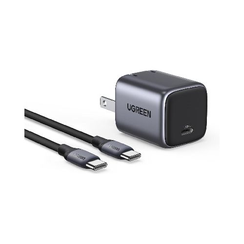 UGREEN 30W USB-C Nexode GaN Cargador con Cable USB-C de 1 Metro  