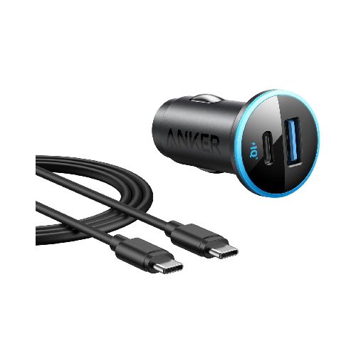 Anker 323 Car Charger 52.5W Cargador para Carro con Cable USB-C 1 Metro  