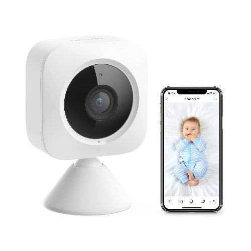 SwitchBot Indoor Cam Cámara de Seguridad con Visión Nocturna WiFi Funciona con Alexa  