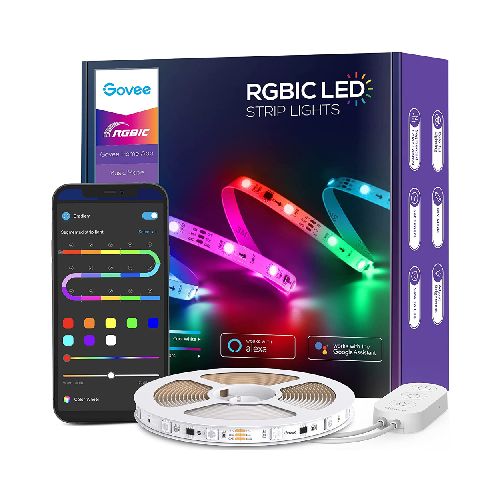 Govee Tira LED Luces RGBIC Arcoíris Segmentos de Color WiFi Inteligent